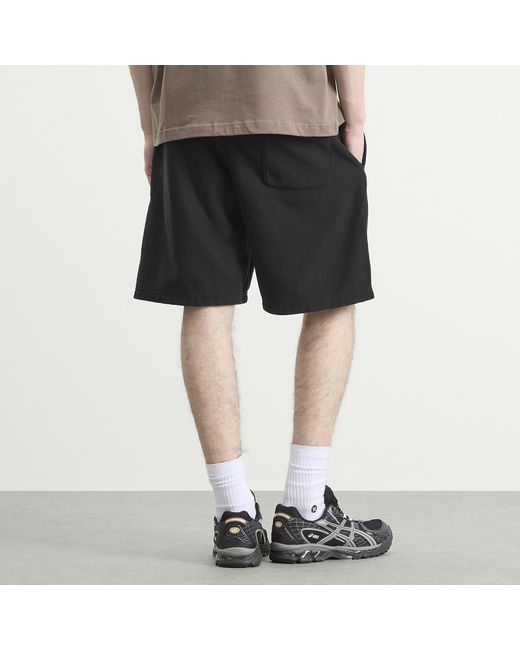 Champion Black Reverse Weave Sweat Shorts for men