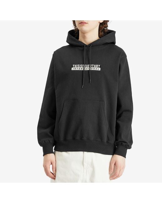 Thisisneverthat Black Tnt International Hoodie for men