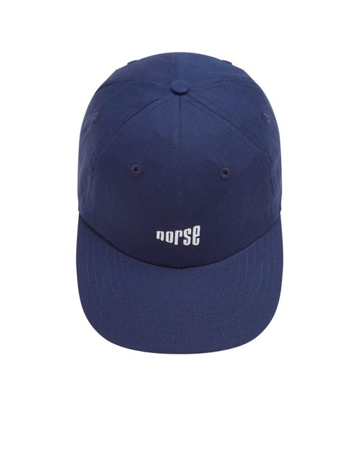 Norse Projects Blue Norse Twill Cap for men
