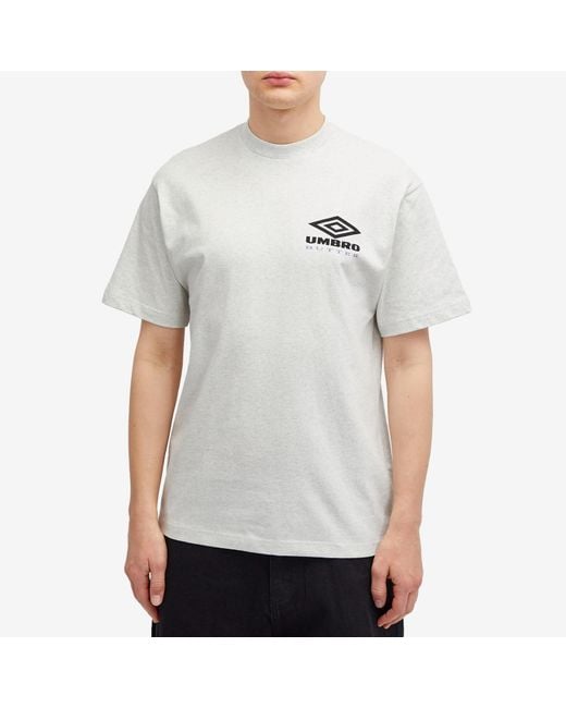 Butter Goods White X Umbro Lines T-Shirt for men