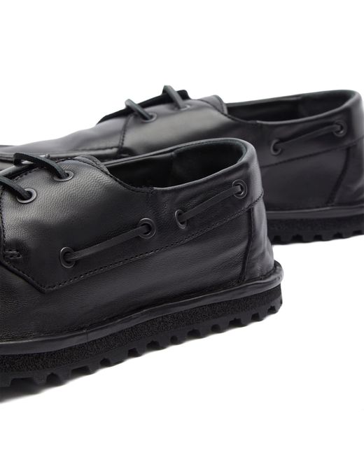 Dries Van Noten Black Boat Shoe for men