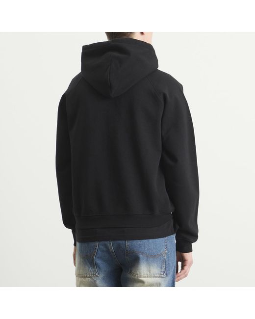 Dime Black Classic Small Logo Zip Hoodie for men