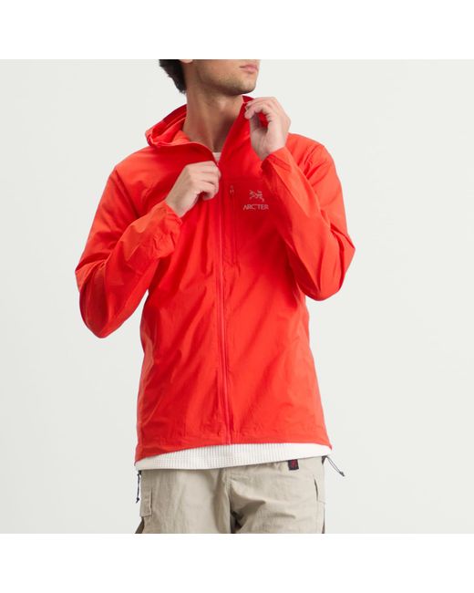 Arc'teryx Red Arcteryx Squamish Hooded Jacket for men