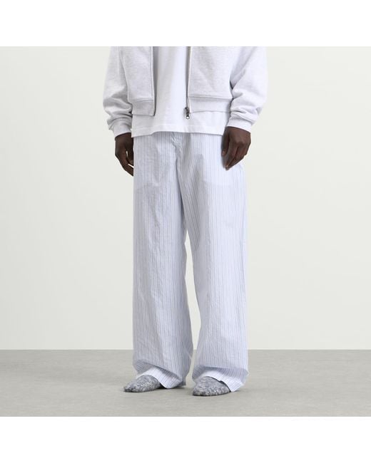 Skims Blue Logo Band Sleep Pant for men