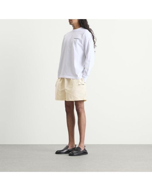 MKI Miyuki-Zoku Natural Botanical Print Wide Leg Shorts for men