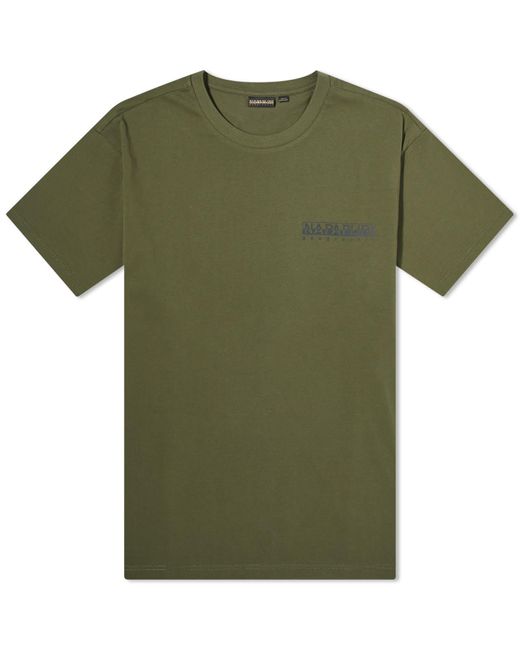 Napapijri Green Hill Back Logo T-Shirt for men