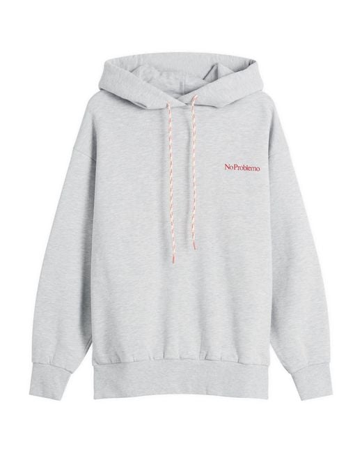 No Problemo White Mini Problemo Hoodie