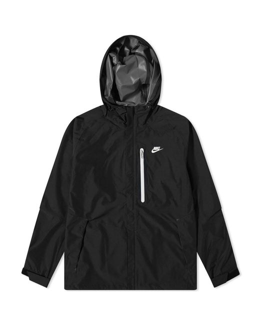 Nike Legacy Shell Hooded Jacket in Black for Men Lyst