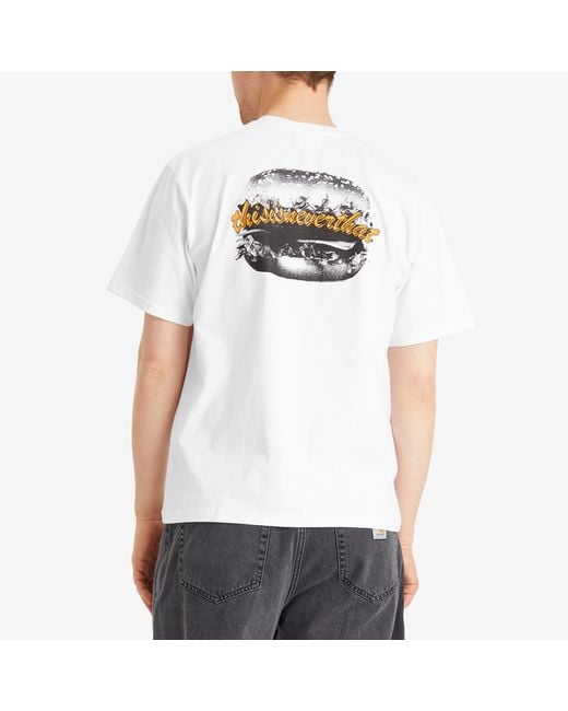 Thisisneverthat White Hamburger T-Shirt for men