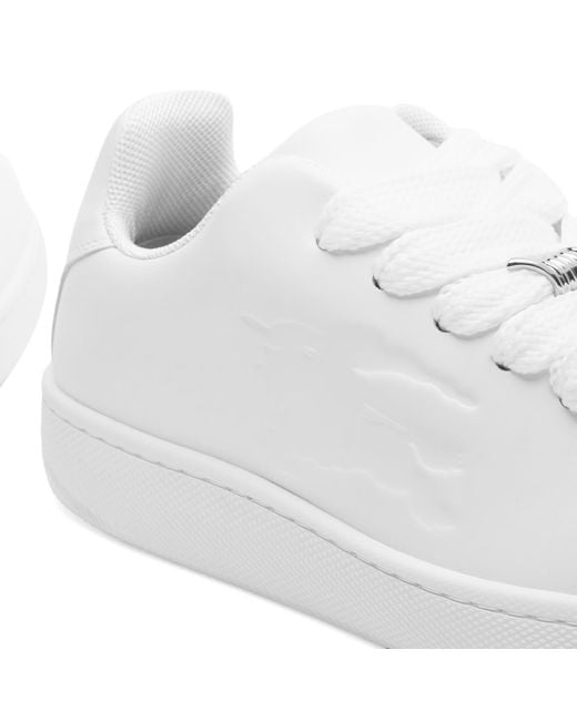 Burberry White Ekd Embossed Sneakers for men