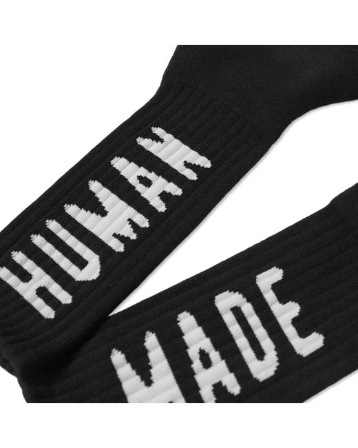 Human Made Black Hm Logo Sock for men