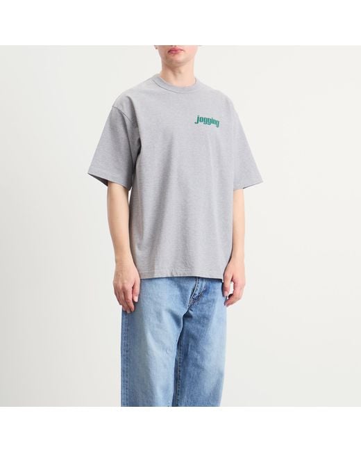 Unlikely Dry Goods Gray Authentic Jogging T-Shirt for men