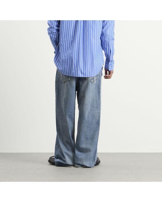 Balenciaga Blue Baggy Fit Japanese Twill Jeans for men