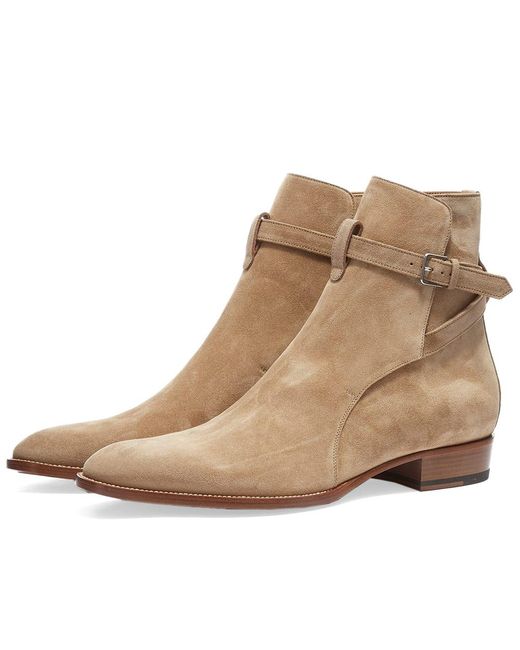 ysl suede boots