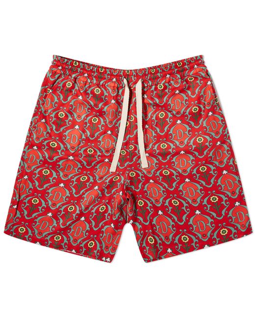 Drole de Monsieur Red Ornament Shorts for men