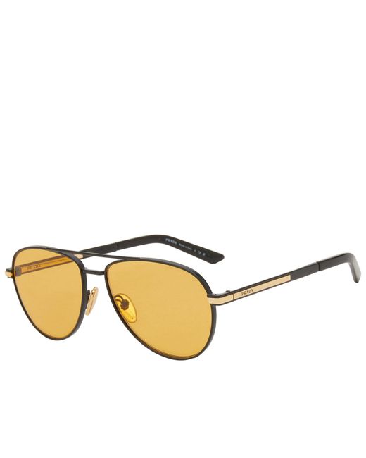 Prada Metallic Pr A54S Sunglasses Matte for men