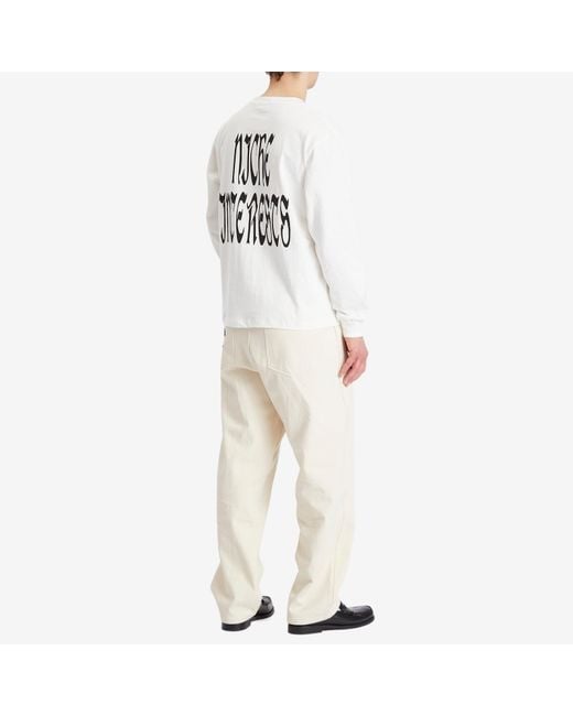 Heresy White Niche Longsleeve T-Shirt for men
