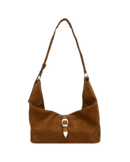 MARGE SHERWOOD Brown Belted Hobo Large Bag