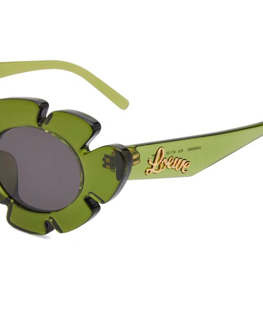 Loewe Green Paula'S Ibiza Flower Sunglasses
