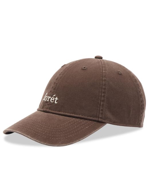 Forét Brown Hawk Washed Cap for men