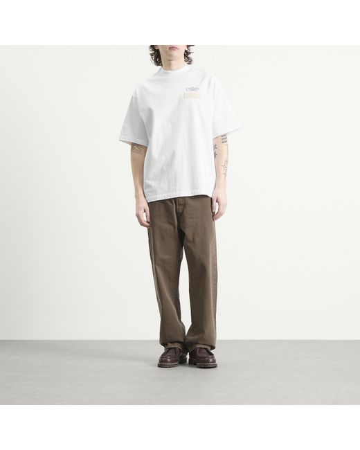 Unlikely Dry Goods White Team T-Shirt for men