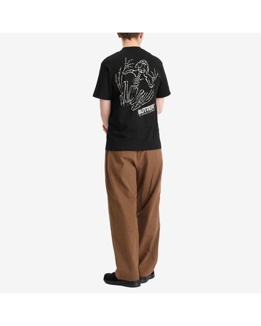 Butter Goods Black Fossil T-Shirt for men