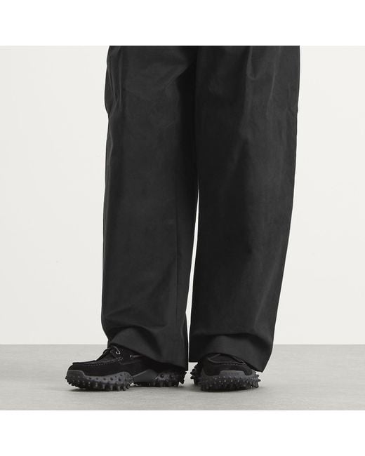 Eytys Black Mistral Suede Boat Shoes for men