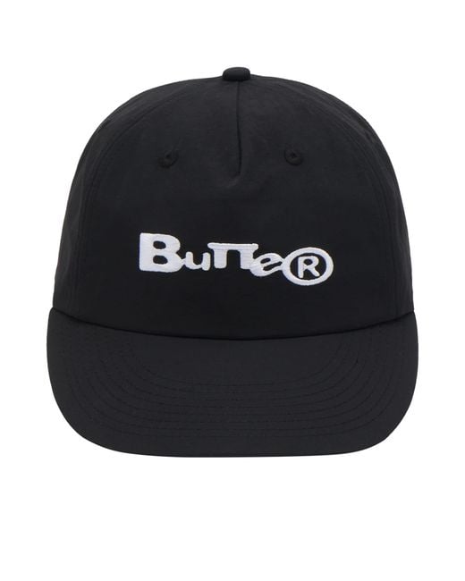 Butter Goods Black Registered 5 Panel Cap for men