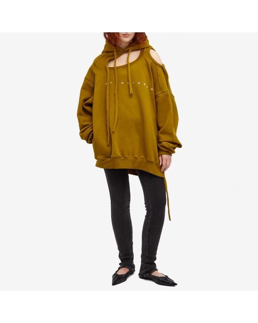OTTOLINGER Yellow Deconstructed Hoodie