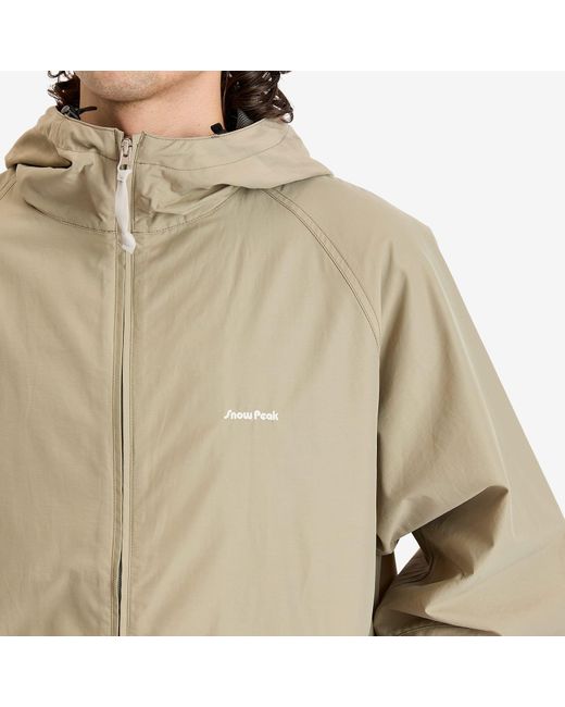 Snow Peak Natural Light Mountain Cloth Zip Up Parka Jacket for men