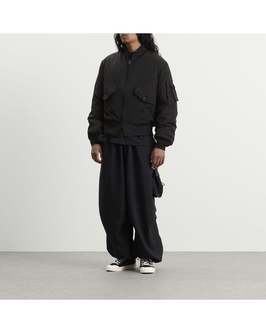Y-3 Black Nylon Bomber Jacket for men