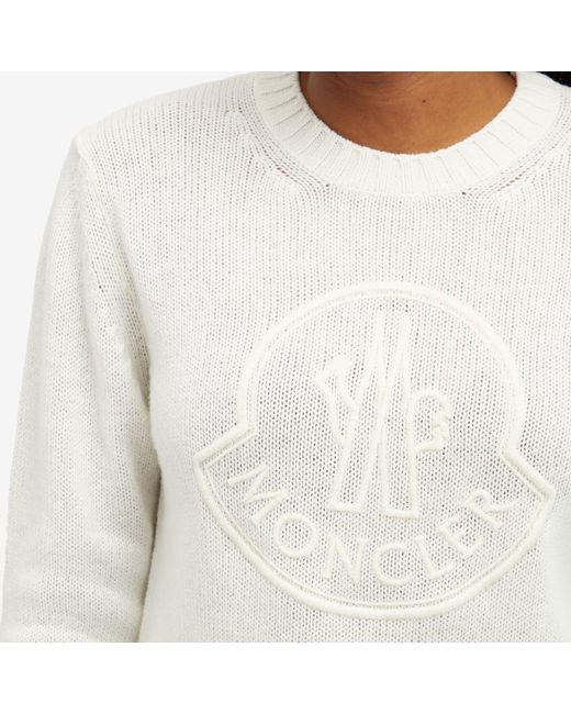 Moncler White Logo Sweatshirt