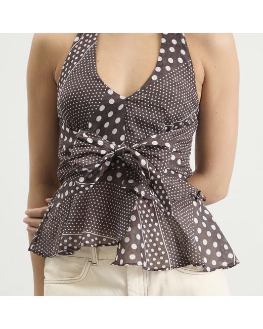 Damson Madder Brown Leandra Halter Cami