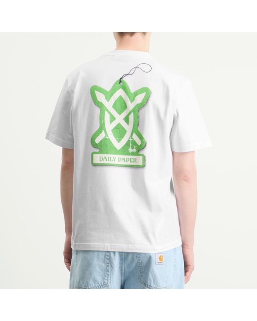 Daily Paper White Air Freshener Shield T-Shirt for men