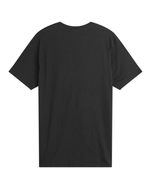 Edwin Black Cotton Japanese Sun Print T Shirt for men