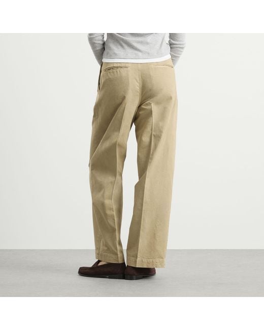 Auralee Natural One-Tuck Wide Pants