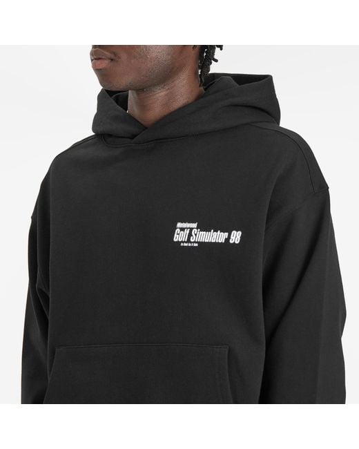 METALWOOD STUDIO Black Simulator 98 Hoodie for men