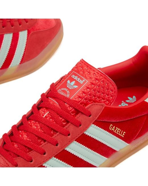 Adidas Red Sports Shoes Gazelle Indoor W