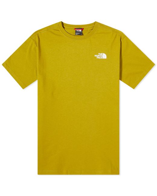 The North Face Yellow Redbox T-Shirt for men
