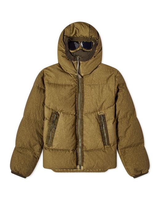 C P Company Green Co-Ted Goggle Jacket for men