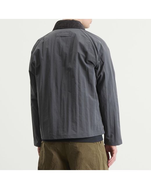 Barbour Gray Re-Engineered Casual Chore Jacket for men
