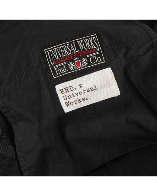 Universal Works Black End. X Pilots Rest Pant for men
