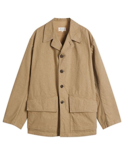 Maison Margiela Natural Cotton Chore Jacket for men