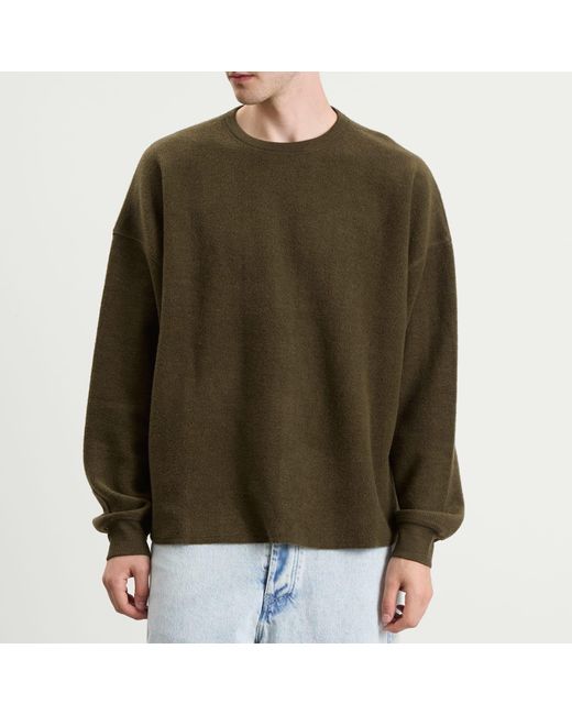 YMC Green Studio Wool Blend Sweatshirt for men