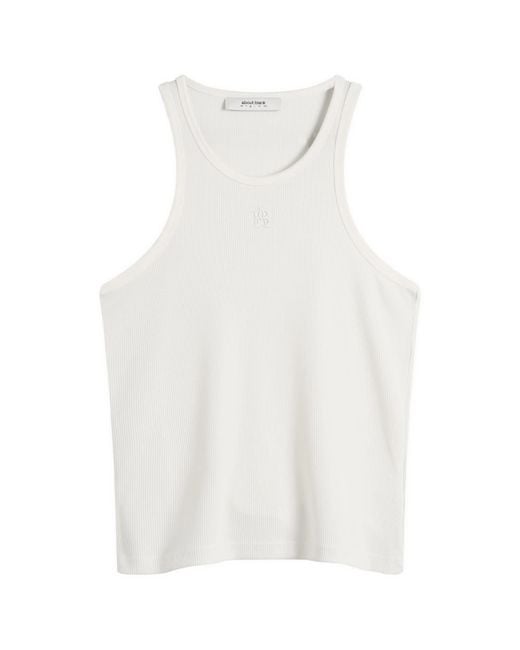 About Blank White Monogram 2 Pack Vests for men