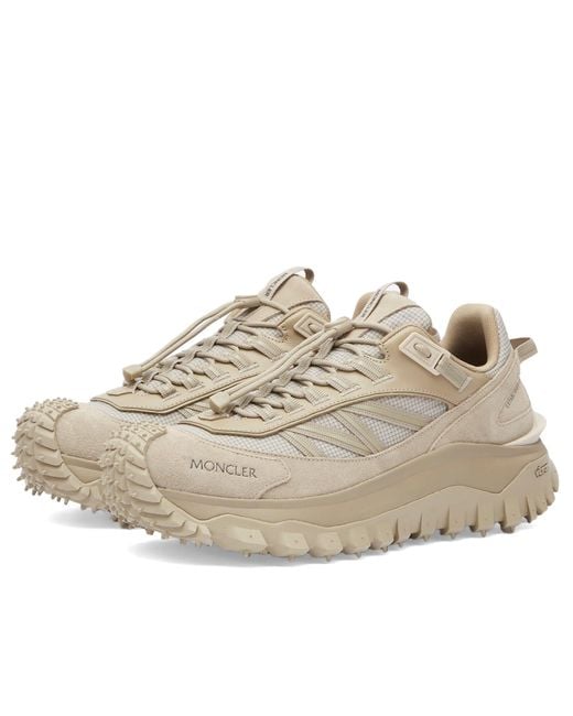 Moncler White Trailgrip Low Top Sneakers for men