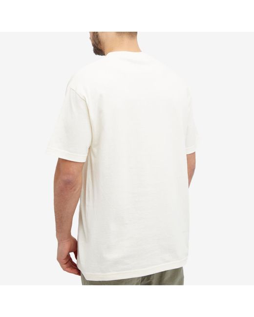 Pleasures White X 555 Five 5 V T-Shirt for men