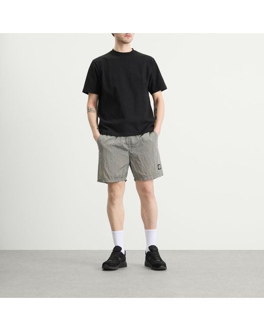 Stone Island Gray Nylon Metal Swim Shorts for men
