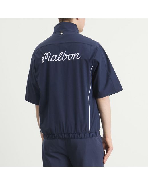 Malbon Blue Links Wind Shirt for men