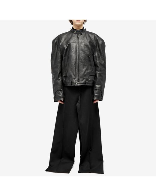 Balenciaga Black Runway Double Front Tailored Pant for men